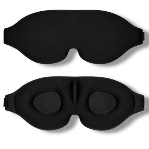 Schlafmaske schwarz - schlafmaske,