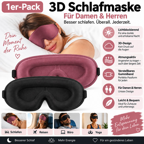 1er pack schlafmaske für - pack,