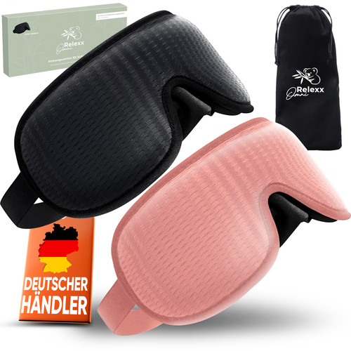 Schlafmaske schlafbrille 2er - schlafbrille,